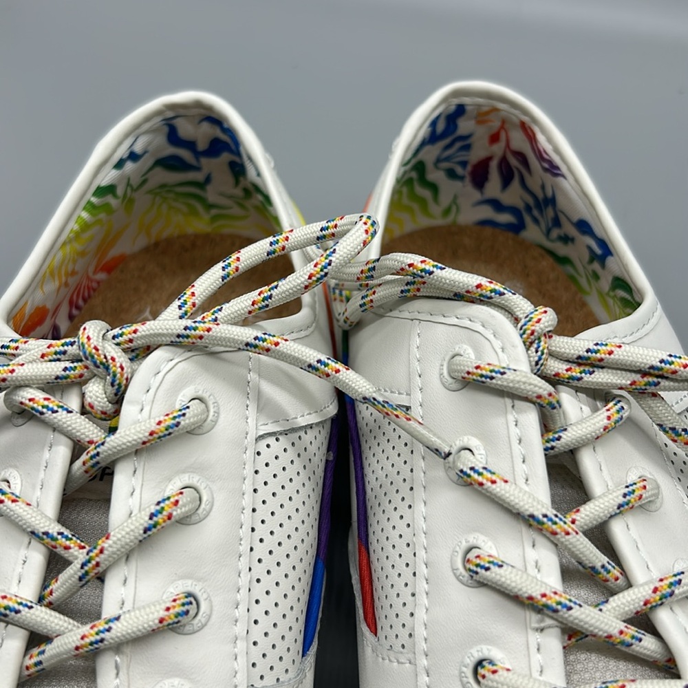 Sperry Men’s Soletide Pride Boat Leather Sneakers Sz 12 EUC - Picture 4 of 9
